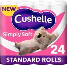 Image of Cushelle Simply Soft Toilet Roll 24 Standard Rolls