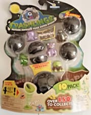 Image of Crashlings, Series 1 Mini Figures, Monsters - 10 Pack - Black