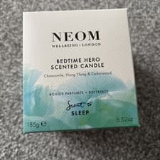 Image of NEOM Wellbeing London Bedtime Hero Scented Candle Full Size 185g New SALE