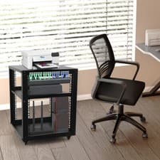 Image of 12U Server cabinet Data Cabinet Network Storage Rack 500lbs Server Rack
