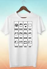 Image of Jack Moods Short Sleeve White-Black Men's / Women's T Shirt C564