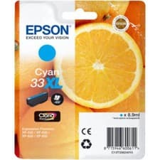 Image of Original Epson 33XL Cyan High Capacity Ink Cartridge (C13T33624012)