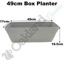 Image of Box Planter Window Garden Trough Seed Herb Strong Plant Pot Pastel Coloured
