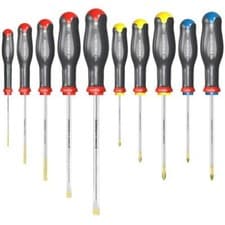 Image of Facom Slotted Phillips Mixed Protwist Screwdriver Set 10 Piece Set