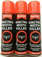 Image of 3 X Rentokil Insectrol Moth Killer Spray 250ml