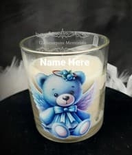Image of Personalised Memorial Candle Memory of Angel Baby Child Miscarriage Still Born
