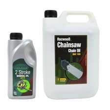 Image of Chainsaw Saw Chain Oil 5 Litres + 1 Litre 2 Stroke Oil Ideal For Most Chainsaws