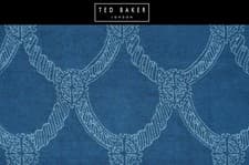 Image of TED BAKER Cotton Braid Bath Mat Rug Denim Blue 600gsm 50x90cm Soft Absorbent £35