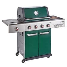 Image of Outback Jupiter 4 Burner Hybrid Barbecue with Free Propane Regulator - Green