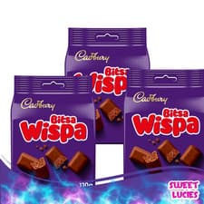 Image of Cadbury Bitsa Wispa Chocolate Bag 110G (Pack Of 3) Perfect Treat For Sharing