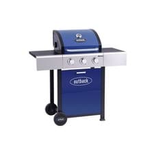 Image of Outback OUT371168 Mercury 3 Burner Gas BBQ - Blue OUT371168