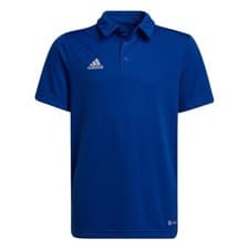 Image of adidas Polo Shirt Kids Entrada 22 Football Blue Sports Teamwear Youth Top Boys