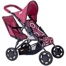 Image of Joie Tandem Foldable Twin Pram /Pushchair With Adjustable Hood Gift For Kids