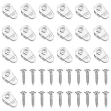 Image of 20Pcs Mirror Holder Clips MirrorFixing Clips for Fixing Cabinet Door UK