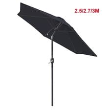 Image of 2.5/2.7/3M Garden Parasol Sun Shade Canopy Patio Outdoor Umbrella w/ Crank Tilt