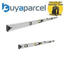 Image of Stanley FatMax Spirit Levels 3 Vial 180cm 6ft 120cm 4ft FMHT43678-1 FMHT43676-1