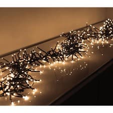 Image of 720 LED Warm White Cluster Lights with Timer, 9.3m