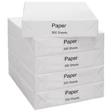 Image of A4 WHITE PAPER PRINTER COPIER 1 2 3 4 5 REAMS OF 500 SHEETS PHOTOCOPY STATIONARY