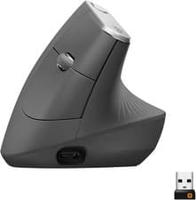 Image of Logitech MX Vertical Ergonomic Wireless Mouse, Bluetooth 2.4GHz, 4000 DPI, Black