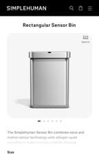 Image of Simplehuman 58L Recycler Sensor Bin Brushed Steel - Brand New Sealed | RRP £250