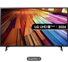 Image of LG 43UT80006LA 43" Smart 4K Ultra HD HDR LED TV with Amazon Alexa Sleek & Slim