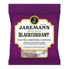 Image of Jakemans Blackcurrant Soothing Menthol Lozenges 73g x 12 Packs