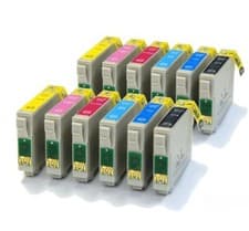 Image of 2 Sets of Ink Cartridges Compatible with Epson T0797 Owl Ink