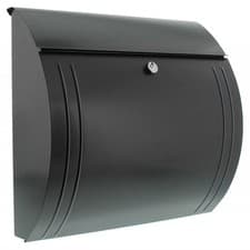 Image of Burg Wachter Modena Steel Post Box Anthracite - Wall Mountable Letter Box