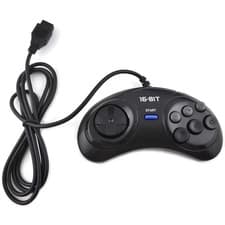 Image of 6 Button Gamepad Controller For SEGA MegaDrive mega drive 1 & 2 consoles