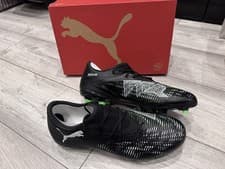 Image of Puma Future 8 Match Low FG/AG Black Football Boots Shoes, UK Size 10.5 EU 45 NEW