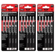 Image of 15 x TopsTools T344D Long 152mm Jigsaw Blades Very Fast Cuts For Wood Bosch