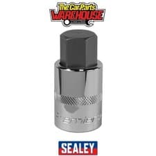 Image of Sealey SBH026 Premier Hex Socket Bit 1/2"Sq Drive 19mm