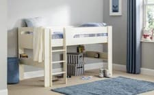 Image of White Mid Sleeper Bed Frame PACE