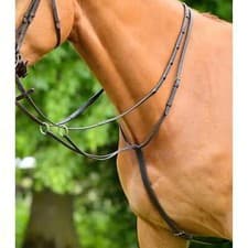 Image of Collegiate ComFiTec Opulux Plain Flat Running Martingale - Dark Brown