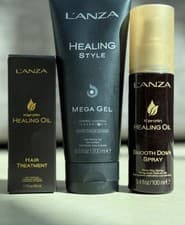 Image of Lanza Keratin Healing OilTreatment 50ml & Mega gel & Smooth down spray 100ml