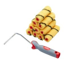 Image of ProDec 4" Mini Rollers 10‑Pack + Soft Grip Frame for Emulsion on Smooth Surfaces