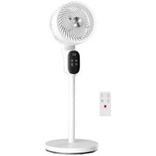 Image of HOMCOM 20 dB Standing Fan for Bedroom, Pedestal Fan with Oscillating