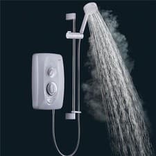Image of Mira Jump Electric Shower 10.8kW White & Chrome Modern Bathroom 1.1788.012
