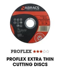 Image of Abracs Proflex Extra Thin INOX Cutting Disc 115mm x 1mm 41/2" (100 Pack)