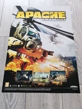 Image of Apache Air Assault Vintage Original (2010) Game Poster (PS3, 360) RARE