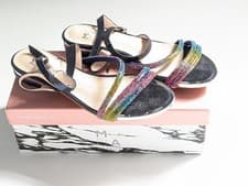 Image of Moda in Pelle Lyddia Womens Sandals UK 4 Flat Heel Brand New