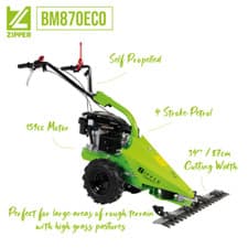 Image of ZIPPER ZI-BM870ECO Brush Mower Petrol Scythe 870mm 34' Cutting Width 2.7kw 159cc