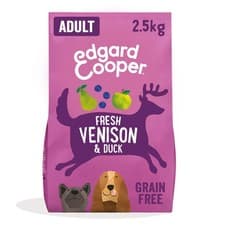 Image of Edgard & Cooper Grain Free Dry Dog Food For Medium Breed Adult Dogs 2.5kg, Fr...