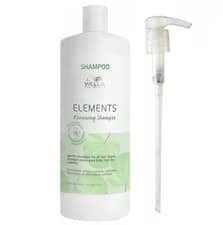 Image of Wella Elements Renewing Gentle Shampoo 91% Natural/ Organic 1000ml + Pump