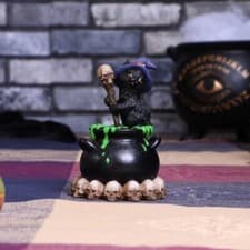 Image of Original Nemesis Now Spook 12cm Black Cat Figurine Home Decor Gift Resin