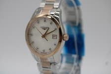 Image of Longines Conquest White Mother of Pearl Women's Watch - L2.386.3.87.7 Unworn