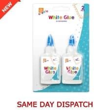 Image of 2x40ml Bottles Ultra Stick PVA Glue Art & Craft School Home and Office Adhesive