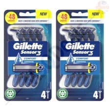 Image of Gillette Sensor3 Comfortgel Disposable Razors 4- (2 Pack)