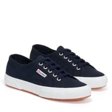 Image of Superga 2750 Cotu Classic Unisex Blue Canvas Trainers Shoes Size Uk5.5/US6.5