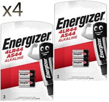 Image of 4x Energizer 4LR44 Alkaline 6V Battery 476A PX28A A544 With Longest Expiry